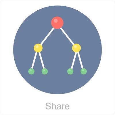 Share and transfer icon concept
