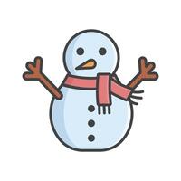 snowman icon vector design template in white background