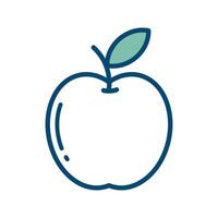 manzana Fruta icono vector diseño modelo en blanco antecedentes