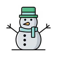 snowman icon vector design template in white background