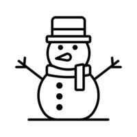 monigote de nieve icono vector diseño modelo en blanco antecedentes