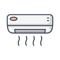 air conditioner icon vector design template in white background