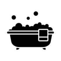 bathtub icon vector design template in white background