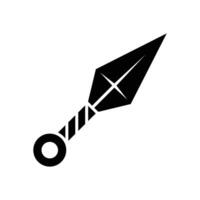 kunai icon vector design template in white background