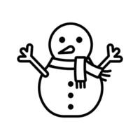 snowman icon vector design template in white background