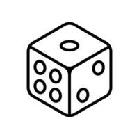 dice icon vector design template in white background