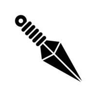 kunai icon vector design template in white background