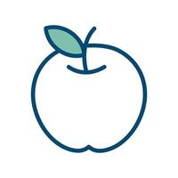 apple fruit icon vector design template in white background