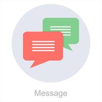 Message and communication cicon concept vector