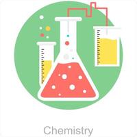 química y laboratorio icono concepto vector