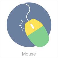 Mouse and click icon concept vector