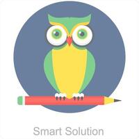 Smart Solution and study icon concept vector