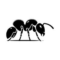 Silhouettes of ants. Free vector