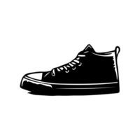 zapato icono en blanco antecedentes. vector ilustración