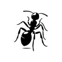 Silhouettes of ants. Free vector