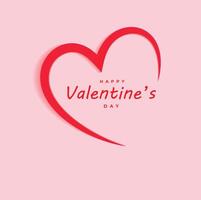 happy valentines day celebration background design vector