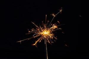 Sparkler background. Christmas and new year sparkler holiday background photo