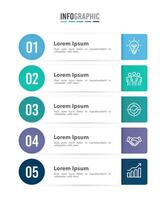 Vertical infographic timeline 5 steps template. Milestone, Roadmap, Timeline, Business presentation. Vector illustration.