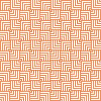 Orange and white seamless abstract geometric overlapping squares pattern vector