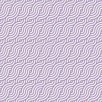 Purple seamless geometric japanese circles swirls and waves pattern vector