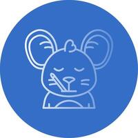 Sick Gradient Line Circle Icon vector