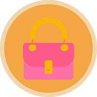 Purse Flat Multi Circle Icon vector