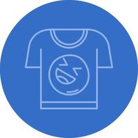 Tee Gradient Line Circle Icon vector