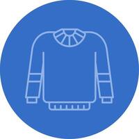 Sweater Gradient Line Circle Icon vector
