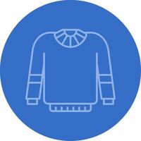 Sweater Gradient Line Circle Icon vector