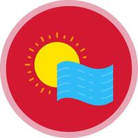 Fog Flat Multi Circle Icon vector