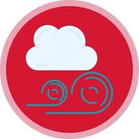 Windy Flat Multi Circle Icon vector