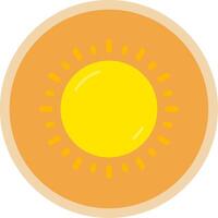 Sunny Flat Multi Circle Icon vector