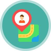 Human Flat Multi Circle Icon vector