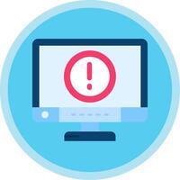 Error Flat Multi Circle Icon vector