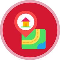 Home Flat Multi Circle Icon vector