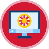 Lifesaver Flat Multi Circle Icon vector