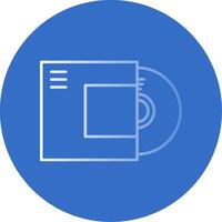 Disc Gradient Line Circle Icon vector