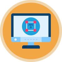 Type Flat Multi Circle Icon vector