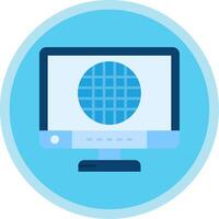 Grid Flat Multi Circle Icon vector