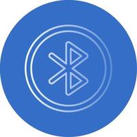 Bluetooth degradado línea circulo icono vector