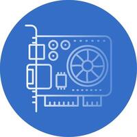 Card Gradient Line Circle Icon vector