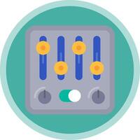 Control Flat Multi Circle Icon vector