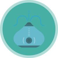 humidificador plano multi circulo icono vector