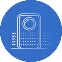 Purifier Gradient Line Circle Icon vector