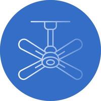 Fan Gradient Line Circle Icon vector