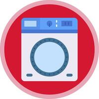 Laundry Flat Multi Circle Icon vector