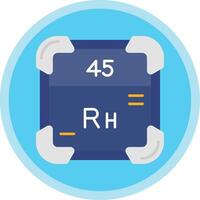 rodio plano multi circulo icono vector