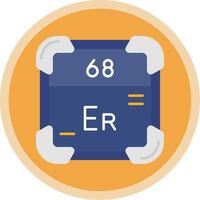 Erbium Flat Multi Circle Icon vector