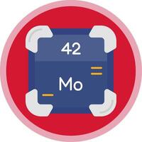 Molybdenum Flat Multi Circle Icon vector