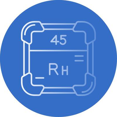 Rhodium Gradient Line Circle Icon